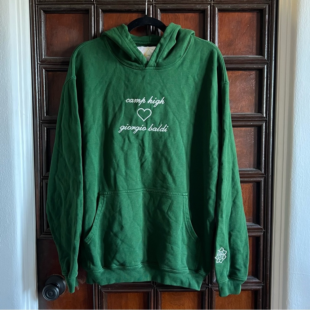Giorgio Baldi x CAMP HIGH COLLECTIVE Green Hoodie